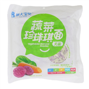 博大宝贝无盐蔬菜珍珠琪面（谷物粉类制成品）