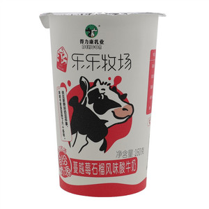 得力康乳业乐乐牧场蔓越莓石榴风味酸牛奶