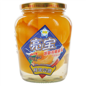 亮宝冰糖黄桃罐头