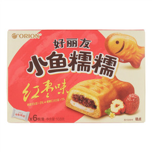 ORION好丽友小鱼糯糯红枣味糕点