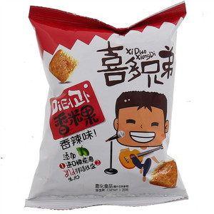 喜多兄弟香辣味香米果膨化食品