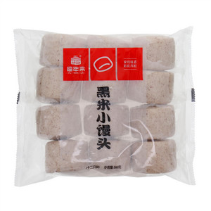 福年来十二只装黑米小馒头