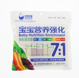 万家粮谷妈咪仓多彩蔬菜面（挂面）280克