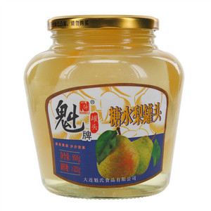 魁牌糖水梨罐头