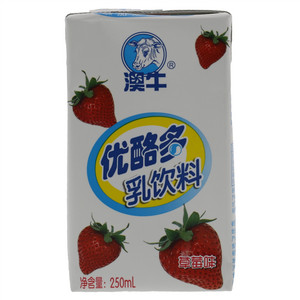澳牛优酪多草莓味乳饮料