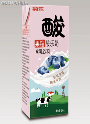 菊乐果粒酸乐奶含乳饮料