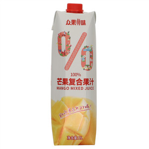 众果美味100%芒果复合果汁
