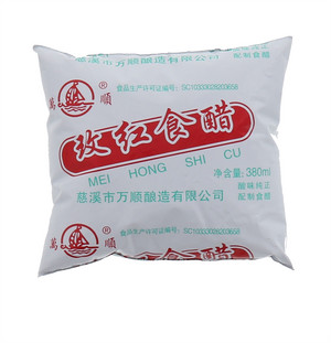 万顺玫红食醋380ml