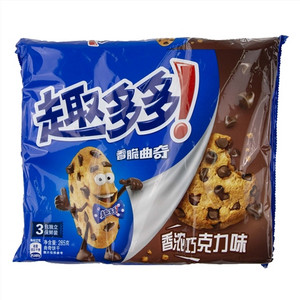趣多多香浓巧克力味可可型曲奇饼干