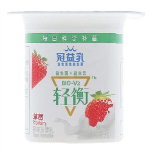 冠益乳轻衡风味发酵乳草莓