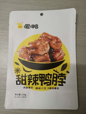 甜辣鸭脖108g