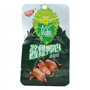 抿味酱板味6个火猴酱爆鸭心
