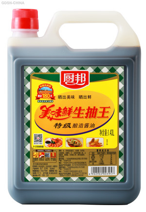 厨邦美味鲜生抽王特级酿造酱油