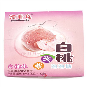 漂亮兔白桃夹浆泡泡糖