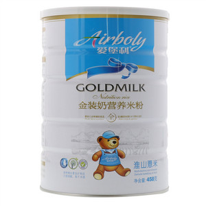 爱堡利淮山薏米金装奶营养米粉