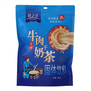 牧之父咸味牛肉干奶茶