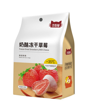 奶酪冻干草莓