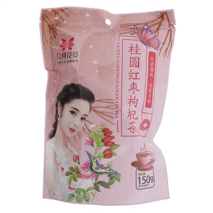 几何花草桂圆红枣枸杞茶