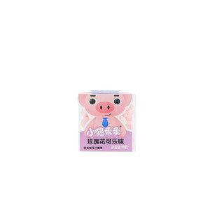 小猪乖乖玫瑰花可乐味压片糖果