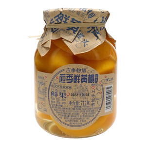 应季物语黄桃罐头712g