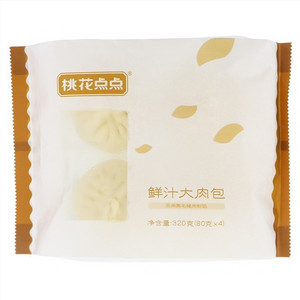 桃花点点鲜汁大肉包