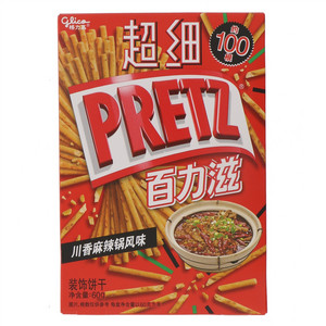glico格力高PRETZ百力滋超细川香麻辣锅风味装饰饼干