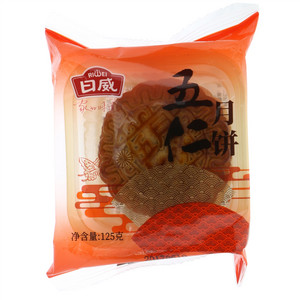 日威五仁月饼125克