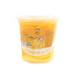 乐上口糖水型黄桃罐头果杯