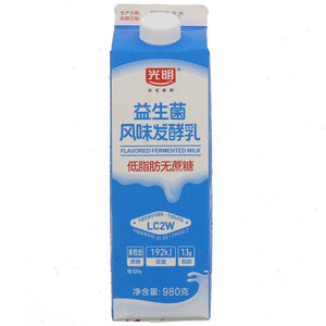 光明益生菌风味发酵乳(低脂无蔗糖)