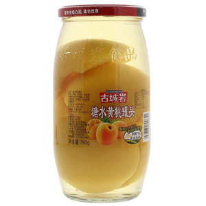古城岩糖水黄桃罐头