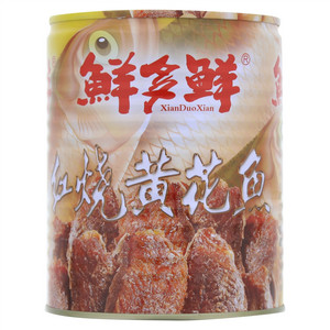 鲜多鲜红烧黄花鱼罐头