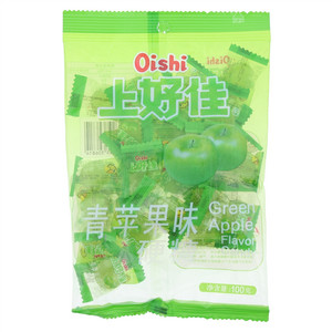 上好佳酸甜青苹果味硬糖