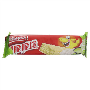 雀巢Nestlē脆脆鲨抹茶味夹心威化代可可脂巧克力