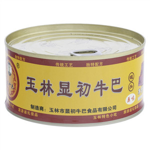 文十六玉林显初原味牛巴罐头