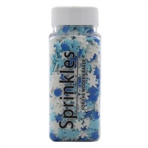 乐焙炫彩冬日纯切片雪花糕点装饰用糖果（西班牙切片糖）