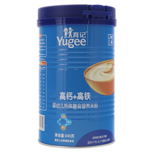 育记高钙+高铁婴幼儿特殊膳食营养米粉
