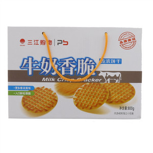 S三江购物牛奶香脆饼干800克