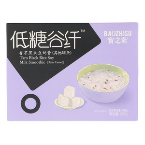 宝之素低糖谷纤香芋黑米豆奶昔