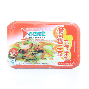 得益绿色腊肉梅干菜方便米饭