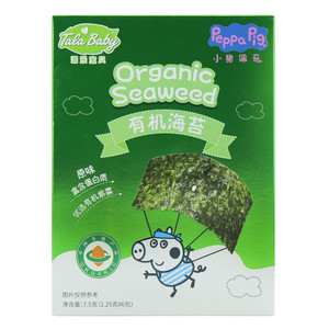 Tala Baby添乐宝贝PaPaPig原味有机海苔