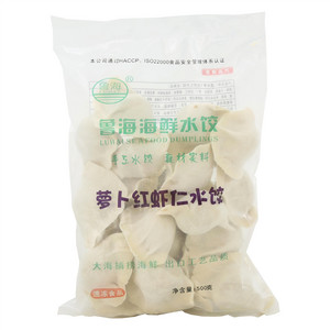 鲁海速冻萝卜红虾仁水饺（生制品）