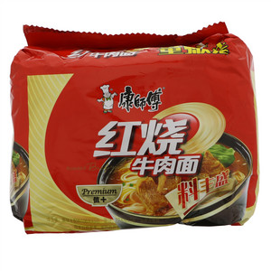 康师傅红烧牛肉面方便面