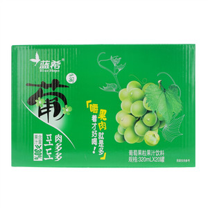 Blue Hope蓝希肉多多葡萄果粒果汁饮料