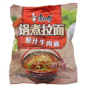 康师傅锅煮拉面原汁牛肉面