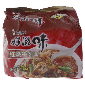 康师傅好滋味红烧牛肉油炸方便面
