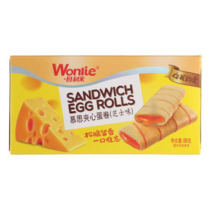 Wonlie旺利来芝士味慕思夹心蛋卷