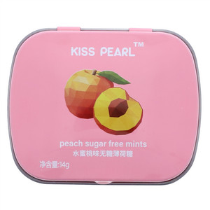 KISS PEARL水蜜桃味无糖薄荷糖