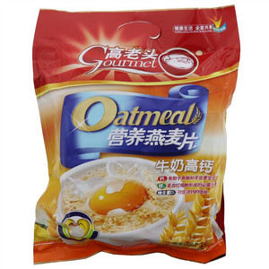 高老头牛奶高钙营养燕麦片