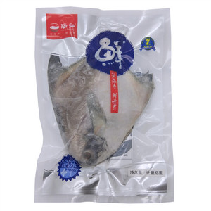 海和七道鲜鲜冻净鲳鱼（带头，去内脏）