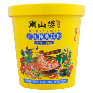 南山婆香辣牛肉味西红柿酸汤粉